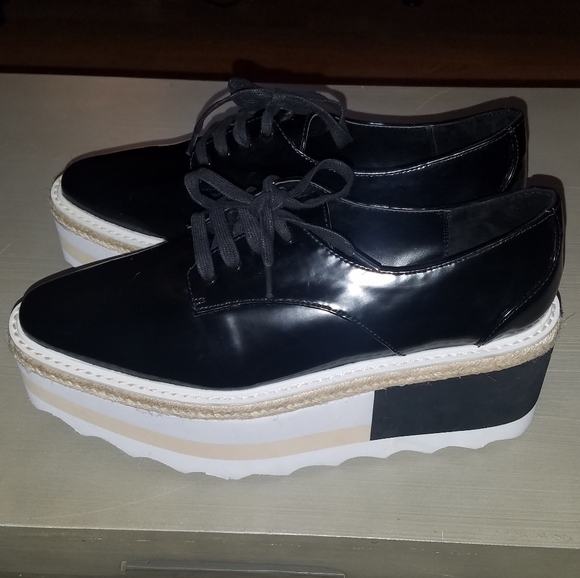 NWOT! MANGO Contrast Platform Size 39 Shoes - Picture 16 of 16